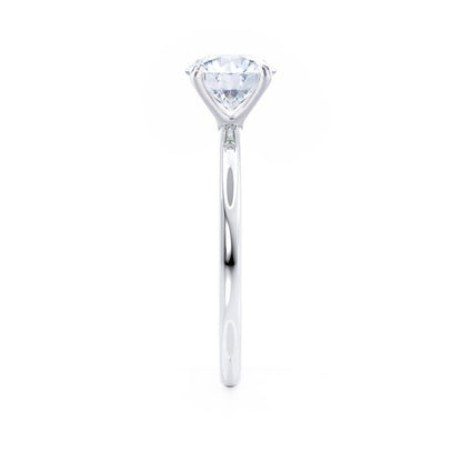 1.5 CT Oval Pave Lab Grown Diamond Engagement Ring