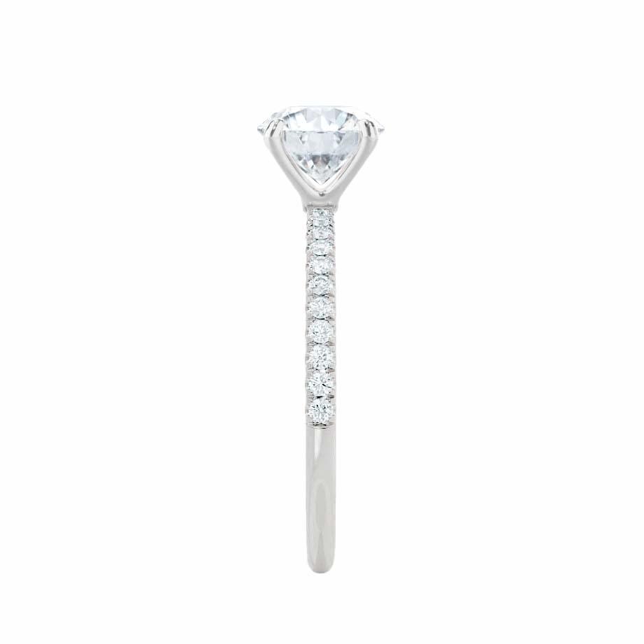 1.2 CT Radiant Pave Lab Grown Diamond Engagement Ring