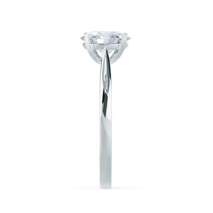 1.2 CT Round Pave Lab Grown Diamond Engagement Ring